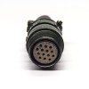 MS3101A20-27S 14 Pin Cable Connecting Receptacle Threaded Coupling Military Connector