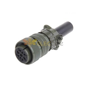 MS3106A20-18S Straight Plug 9 Contacts Soude Socket Threaded Circular Connector