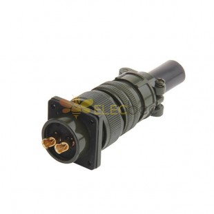 MS3106A20-23S  2 Position Soldering Plug Circular Connector With Bushing 5pcs