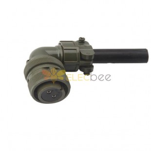 MS3108A20-23S 90 Degree  Military 2 Pin Female Plug Circular Connector For Radio