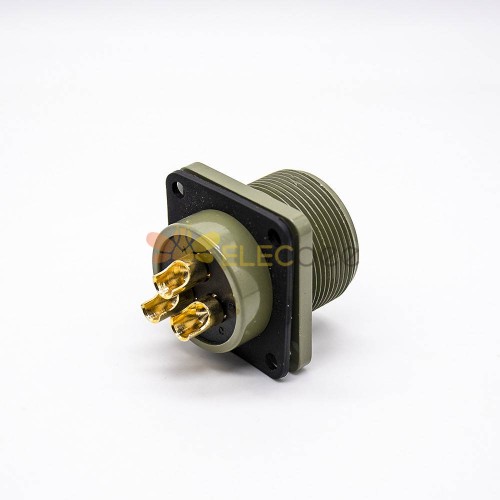 MS5015 Connector 3 Pin Straight Size 20 Square Flange Male Socket Female Plug