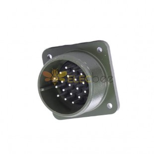 MS3102A22-14P Straight Circular Front Mount Receptacle 19 Pin Solder Contact Military Connector