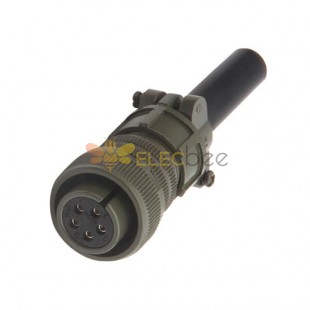 MS3106A22-12S Straight Plug 5 Contacts Solder Socket Threaded 22-12 5015 Military Connector