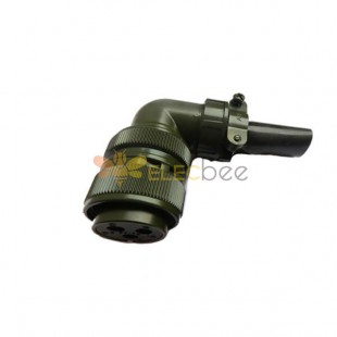 MS3108A22-2S 90 Degree 3 Contacts Connector pour AWG8 Câble