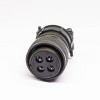 MS3106A24-22S Circular Connector MIL-DTL-5015 Series Straight Plug 4 Contacts Solder Socket