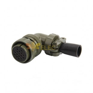 MS3108A24-5S 90 Degree 16 Contact Connector for AWG16 Câble