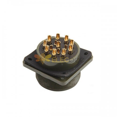 MS3102A28-20P Panel Mount Receptacle 14 Pin Solder Contacts Connector 5pcs
