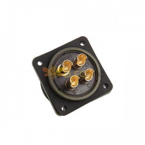 MS3102A32-17P Circular Box Mounting Receptacle 4 Pin plug connector 5pcs