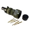 7 Pin Plug Male Straight Bayonet Coupling Solder American-Standard Traction Motor Connector