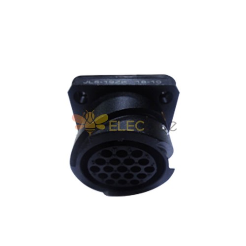 Traction Motor Connector JL 19 Pin Sockt Female 180° Solder American-Standard Panel Mount Cable