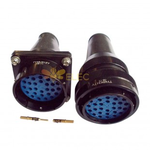 High Speed Rail Connector TY48 31Pin 180° Panel Mount Male Socket & Female Plug Bayonet Coupling Circular Connector
