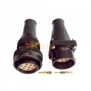 Connecteur ferroviaire TY32 12pin Shell Size32 Straight Male Male Plug Female Socket Bayonet Coupling Circular Connector