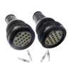 Railway Connectors TY48 20pin Shell Size48 Male Socket Straight Flange type Connector