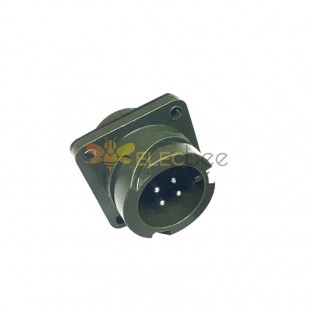 MS3102A14S-2 موصل دائري MIL-DTL-5015 Series Box Mount Receptacle 4 Contacts Solder Pin Bayonet Connector