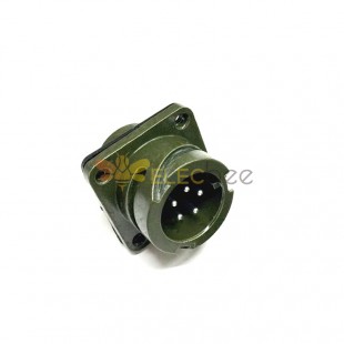 MS3102A14S-5 موصل دائري MIL-DTL-5015 Series Box Mount Receptacle 5 Contacts Solder Pin Bayonet Connector