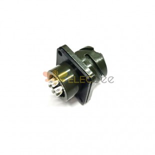 MS3102A14S-6 Connecteur circulaire MIL-DTL-5015 Series Box Mount Receptacle 6 Contacts Solder Pin Bayonet Connector