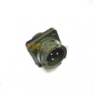 MS3102A14S-7 موصل دائري MIL-DTL-5015 Series Box Mount Receptacle 3 Contacts Solder Pin Bayonet Connector