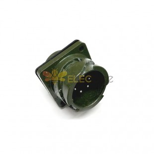 MS3102A18-12 موصل دائري MIL-DTL-5015 Series Box Mount Receptacle 6 Contacts Solder Pin Bayonet Connector