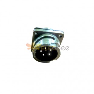 MS3102A20-17 موصل دائري MIL-DTL-5015 Series Box Mount Receptacle 6 Contacts Solder Pin Bayonet Connector