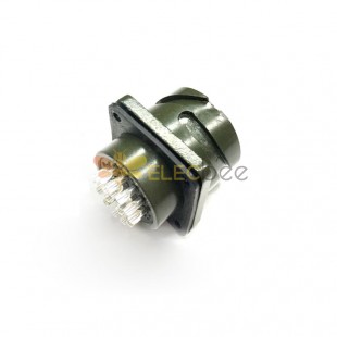 MS3102A20-29 موصل دائري MIL-DTL-5015 Series Box Mount Receptacle 17 Contacts Solder Pin Bayonet Connector