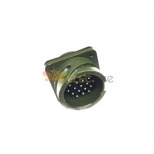 MS3102A22-14 موصل دائري MIL-DTL-5015 Series Box Mount Receptacle 19 Contacts Solder Pin Bayonet Connector