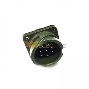 Conector circular MS3102A22-18 Serie MIL-DTL-5015 Receptáculo de montaje en caja 8 contactos Conector de bayoneta con pasador de soldadura