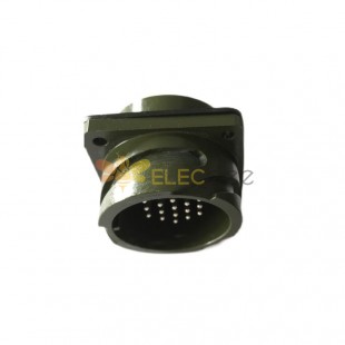 MS3102A24-28 موصل دائري MIL-DTL-5015 Series Box Mount Receptacle 24 Contacts Solder Pin Bayonet Connector