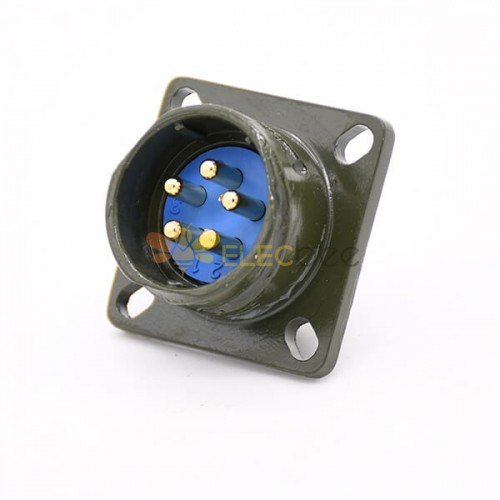 Y2M-5ZJ 5 Pin Male Circular Connector Army Green 21.5mm Mounting hole