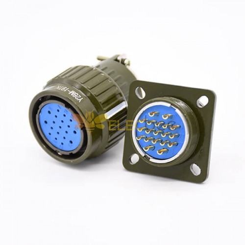 Military Y28M-19TK Aviation Connector Gold Plated 19 Pin Circular Connector male-female 20pcs