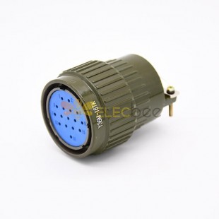 Y2M-16TK Diameter 36mm 16 Pin Aviation Plug With Solder Contact Circular Connector