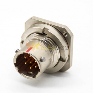 7Pin Circular Electric Connector Y11P Male Socket Panel Mount Aluminum alloy Solder cup 10 Shell Size Bayonet Coupling