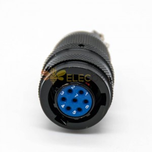 Y11P Circular Electric Connector 7Pin Male Butt-Joint Female Straight Panel Mount Cable Solder Cup Solder 4 Hole Flange Plug feminino