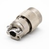 10 Pin Connector Female Butt-jiont Male Y27G Plug&Socket 4 Hole-Flange Admiralty Metal Solder cup Bayonet Coupling Straight plug-socket