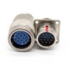 Connecteurs femelles mâles Y27F Plug-Socket 4Pin 18 Shell Size Panel Mount/cable Solder cup Straight Bayonet Coupling