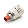 1 Pin Conector Y50DX Straight B ayonet Coupling Solder Panel Mount Nickel Plating Male Butt-Joint Female