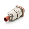 1 Pin Conector Y50DX Straight B ayonet Coupling Solder Panel Mount Nickel Plating Male Butt-Joint Female