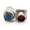 12 Pin Electrical Connector Y50EX 14 Shell Size Straight Bayonet Coupling Solder Male Butt-Joint Female Male Socket
