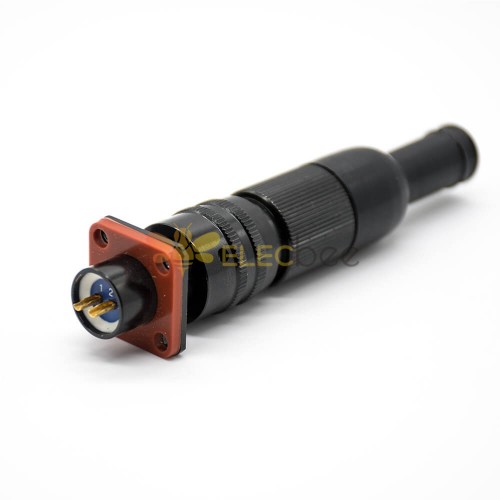2 Pin Circular Connector Straight Bayonet Coupling 08 Shell Size Cable Solder Male Butt-Joint Female Y50X Connector Plug+Socket