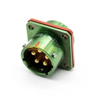 5 Pin Socket Y50DX Bayonet Coupling 14 Shell Size Male 180° panel mount Connector Aluminum alloy Solder cup