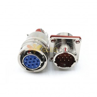 Электрические цилиндрические соединители Y50X-1210TK2 Y50X-1210ZJ10 10-контактный прямой штыковой соединительный кабель для припоя
