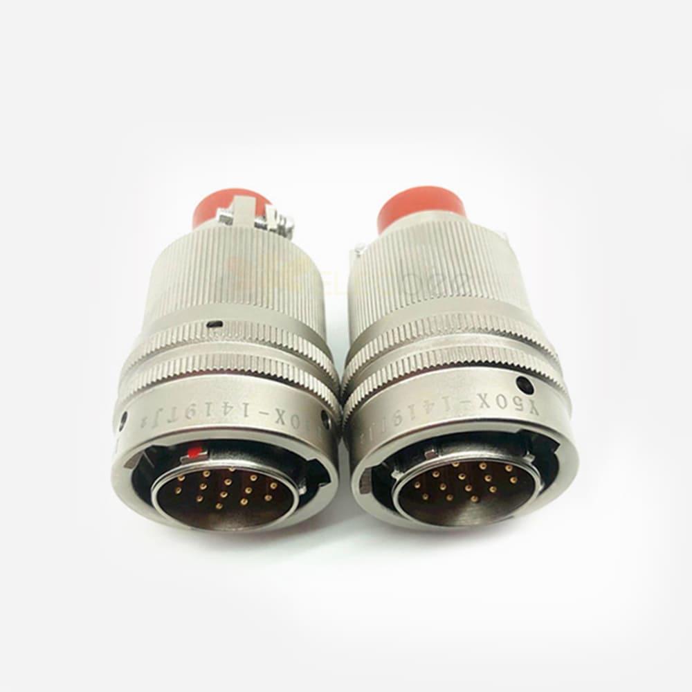 Y50X-1419TJ2 19Pin Male Plug Aluminum alloy 14 Shell Size solder Bayonet Coupling Cable Connector