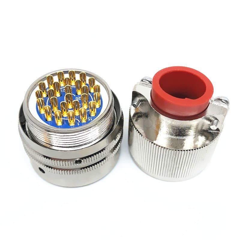 Y50X-1626TK2 26Pin Female Plug Aluminum alloy 16 Shell Size solder Bayonet Coupling Cable Connector