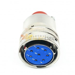 Y50X-188TK2 8Pin Female Plug Aluminum alloy 18 Shell Size solder Bayonet Coupling Cable Connector