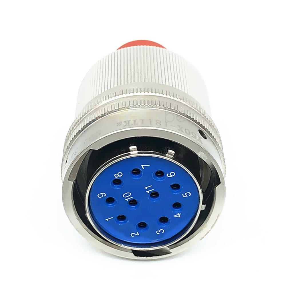 Y50X-1811TK2 11Pin Female Plug Aluminum alloy 18 Shell Size solder Bayonet Coupling Cable Connector