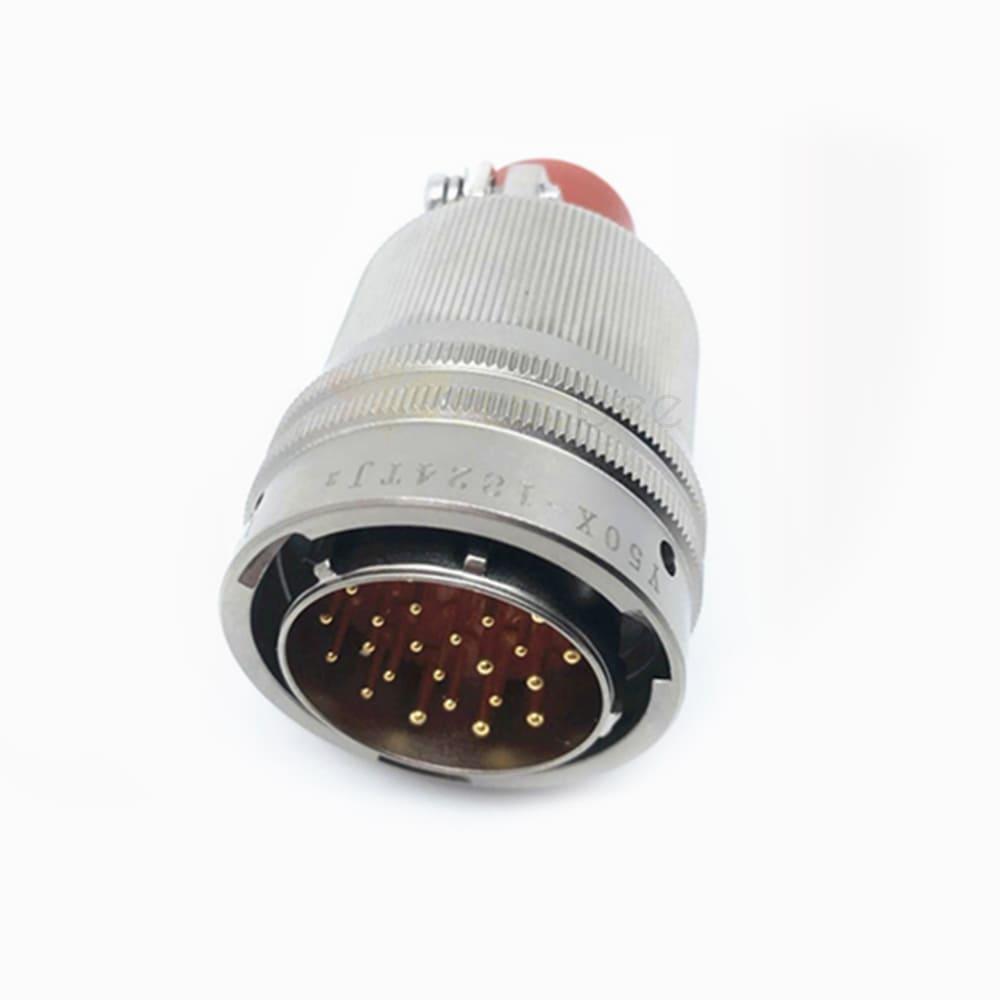 Y50X-1824TJ2 24Pin Male Plug Aluminum alloy 18 Shell Size solder Bayonet Coupling Cable Connector