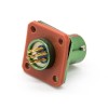 Circular Electrical Connector Y50EX Male Butt-Joint Female 7 Pin Straight Bayonet Coupling Cable Solder 4 Holes Flange Male Socket
