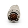 Y50EX Conector 19 Pin Male Plug Straight Bayonet Cotona De solder Nickel Plating