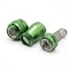 Y50X Connector 7 Pin Female Plug Straight Bayonet Coupling Solder Spring Aluminum Alloy