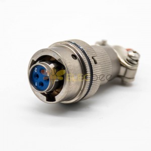 4Pin XCE Feminino Plug Bayonet Cotona cabo solder electroless níquel plating 14 Shell Conector