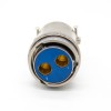 XCD 36 Shell 2Pin Bayonet Acoplamento cabo pluger pluger solder copo 4 furo Flange Male Butt-Joint Conector feminino